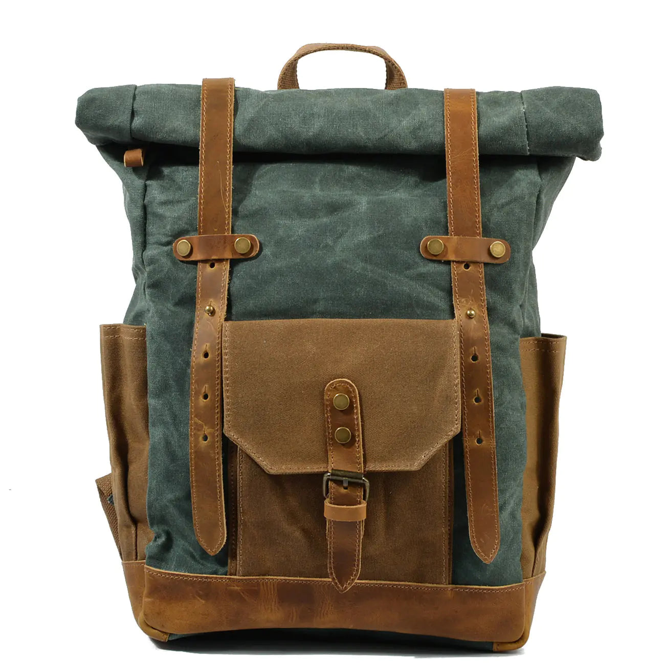 Retro Contrast Color Waterproof Backpack