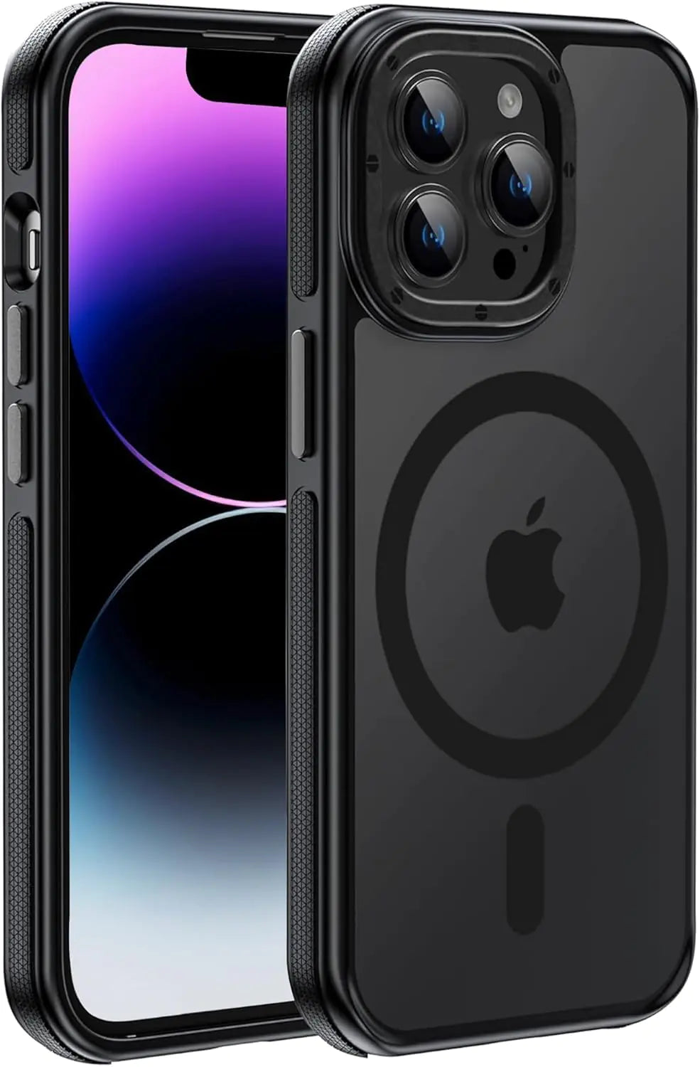 Yzoiko Strong Magnetic Case for iPhone 13 Pro Max [10Ft Military-Grade Protection] Compatible with fit Magnetic Shockproof Slim Thin Cover 6.7 inch 13 Pro Max Phone case Black Bumper