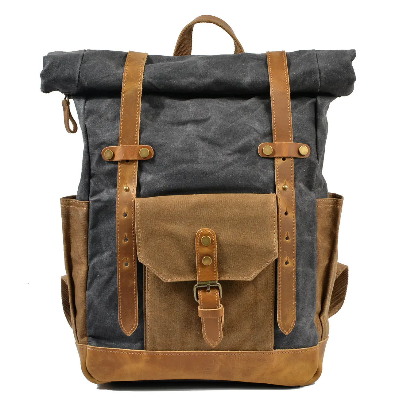 Retro Contrast Color Waterproof Backpack
