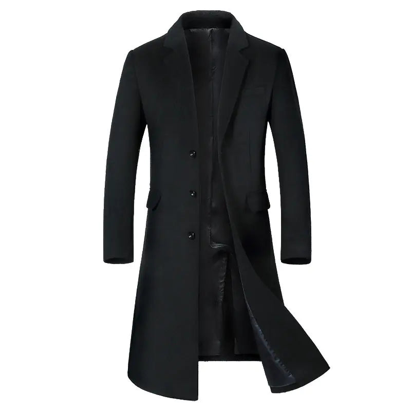 Men's Wool Coat for Autumn and Winter