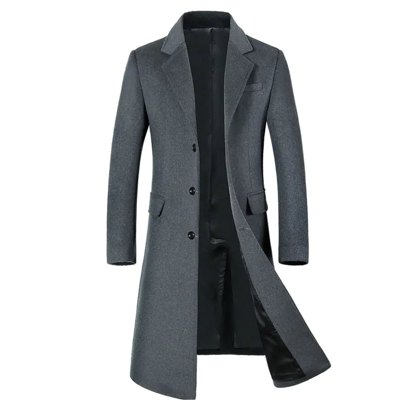 Men's Wool Coat for Autumn and Winter