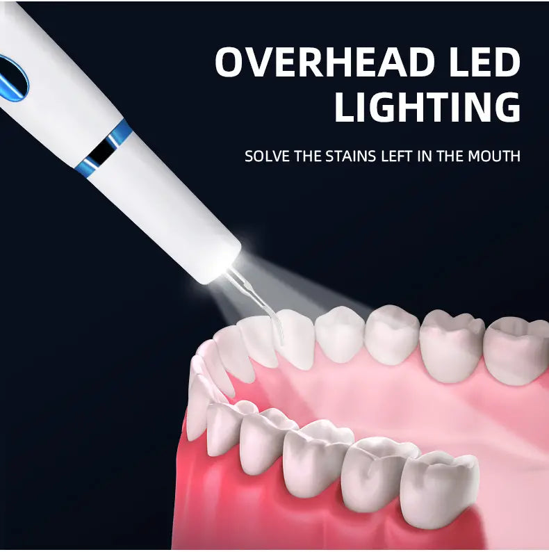 Ultrasonic Teeth Cleaner with 3 Modes, Portable & Waterproof